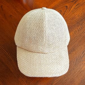 Straw color Baseball cap Made of 100% Paper